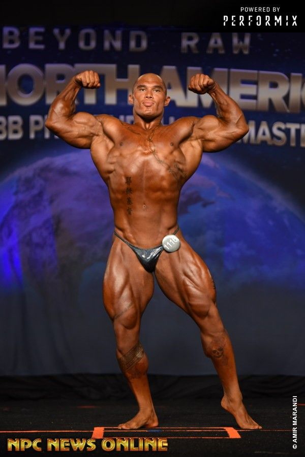 Nam Shartzer competing at the 2018 NPC North American Championships